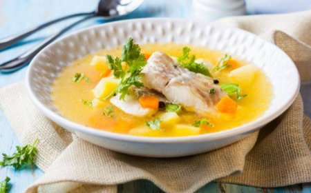 Labu kuning dan ikan cod kukus