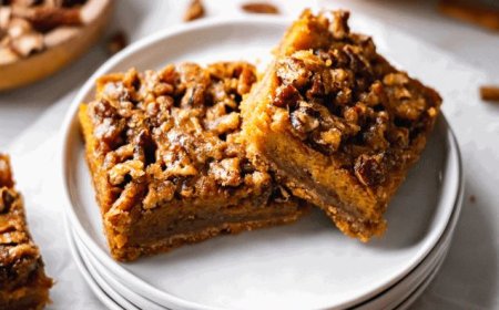 Pumpkin Turmeric Pecan Bars