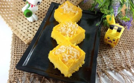 Kue Labu Kunyit dan Keju Mascarpone