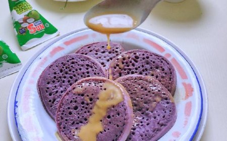 Kue serabi ubi jalar