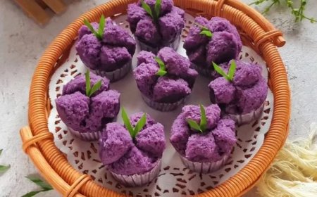 Kue mangkok ubi jalar