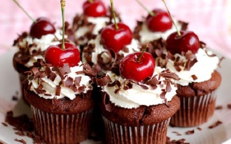 Black Forest Bolu Cupcake