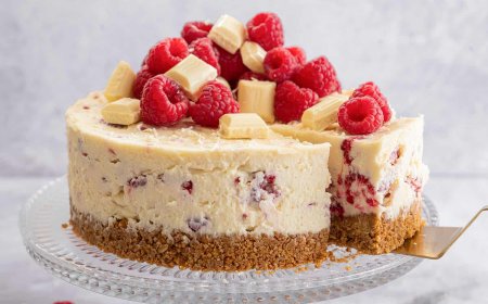 White Chocolate Raspberry Cheesecake