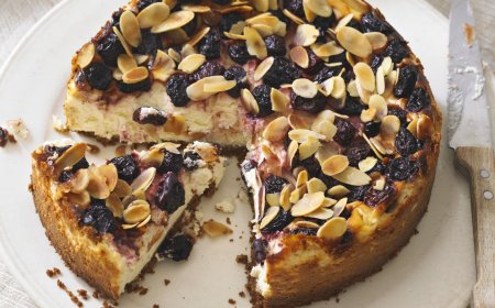 Cherry Almond Cheesecake