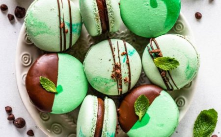 Macaron Mint Chocolate