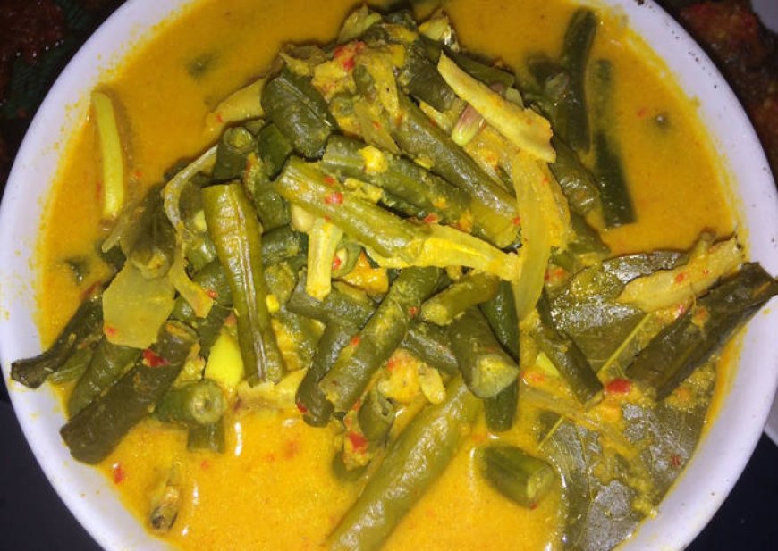 Ikan Teri Kacang Panjang Santan