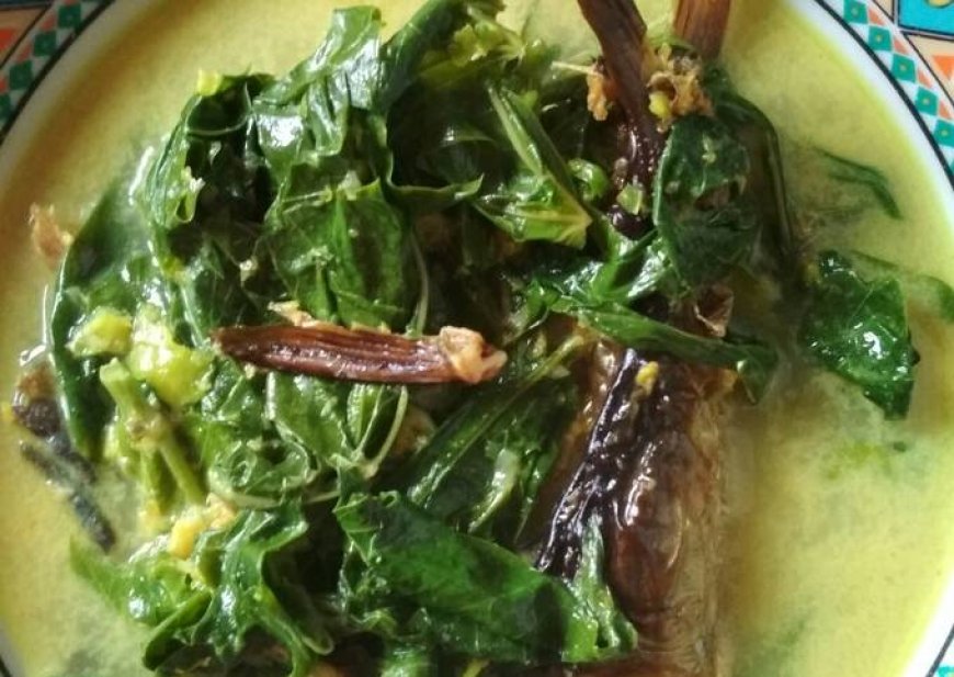 Ikan Kerapu Masak Daun Singkong