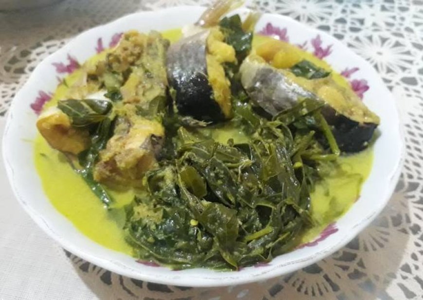 Ikan Patin Masak Daun Singkong