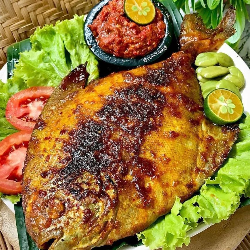 Ikan Bawal Bakar