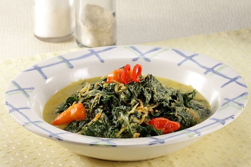 Ikan Mas Tumis Daun Singkong