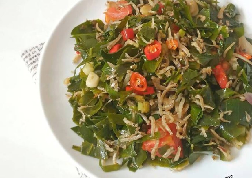 Sarden Tumis Daun Melinjo