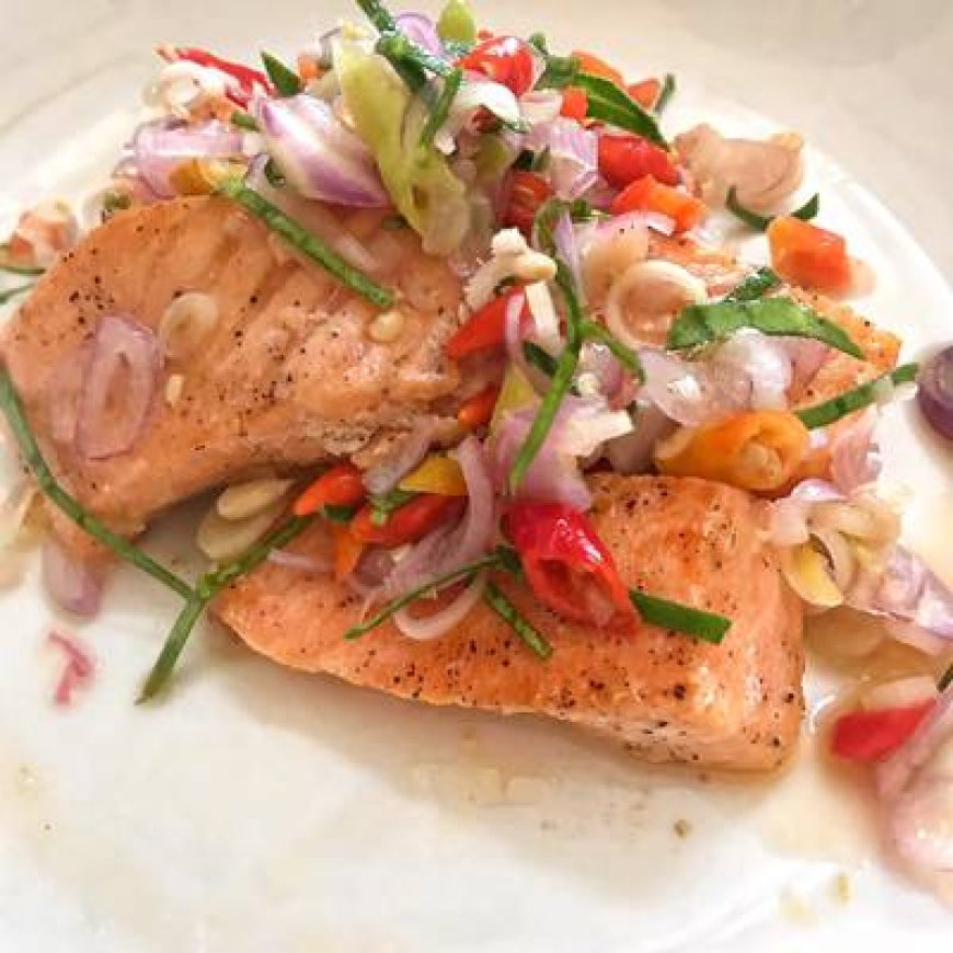 Ikan Salmon Sambal Matah