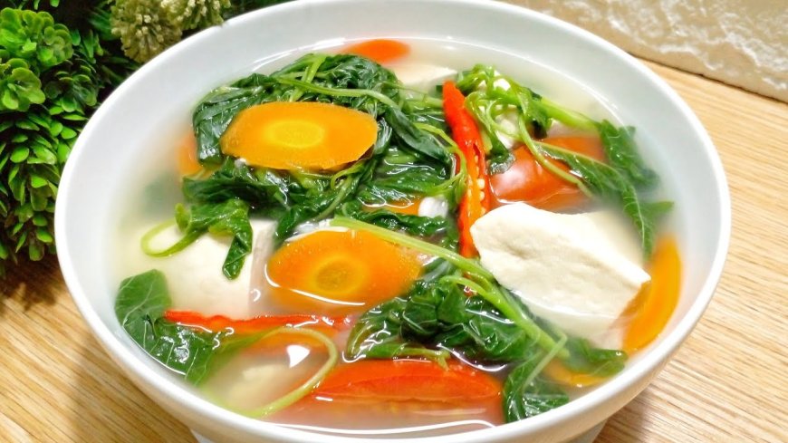 Sop Bayam dan Tahu