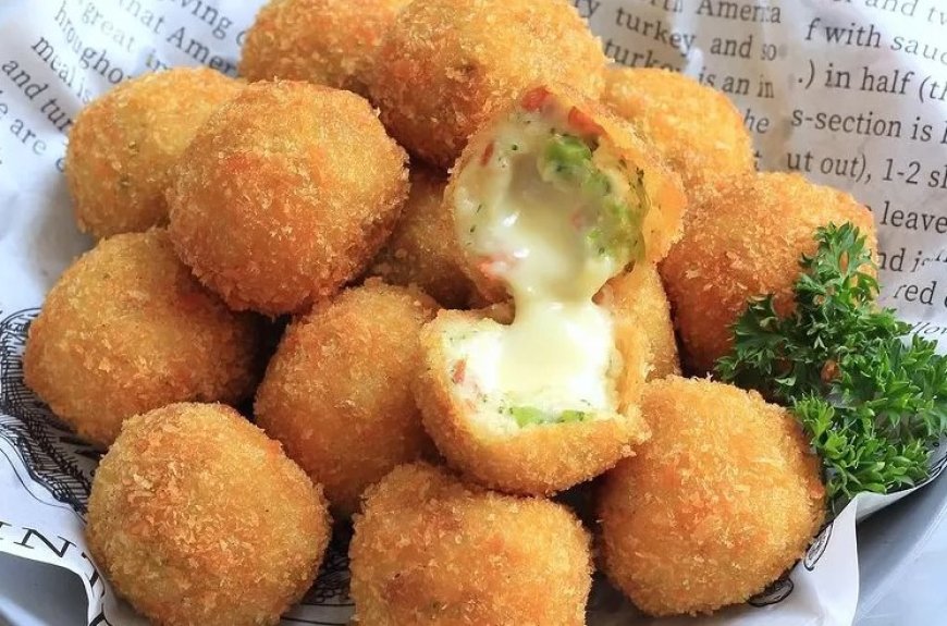 Brokoli dan keju bola-bola goreng