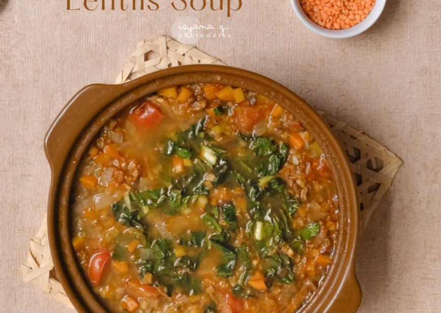 Labu kuning dan kacang lentil stew