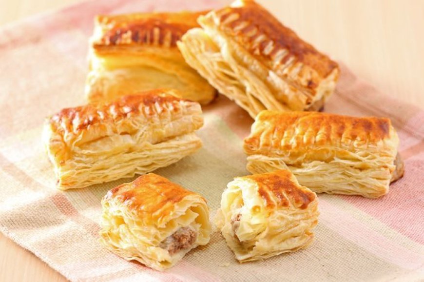 Labu kuning dan keju puff pastry