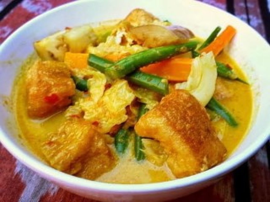 Labu kuning dan daging ayam sweet and sour