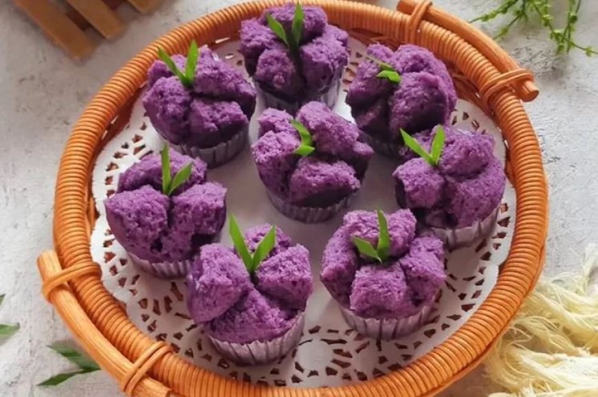 Kue mangkok ubi jalar