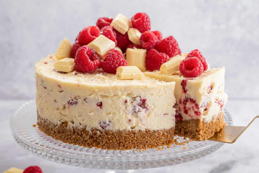 Raspberry White Chocolate Cheesecake
