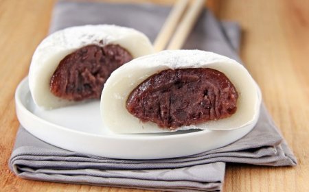 Mochi kacang merah kacang hitam kelapa
