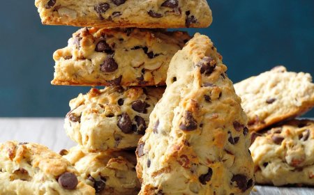 Scones Coklat dan Hazelnut