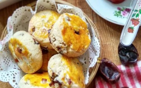 Scones Kurma dan Kacang Kenari