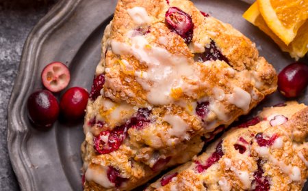 Scones Jeruk dan Cranberry
