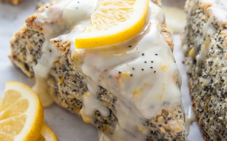 Scones Lemon dan Poppy Seed