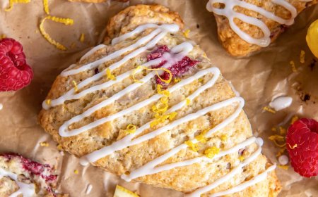 Scones Raspberry dan Lemon Zest