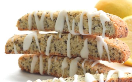Biscotti lemon dan poppy seed