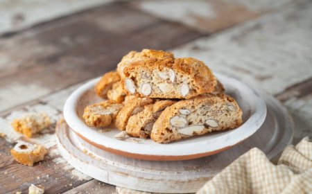 Biscotti almond dan kacang mete