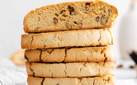 Biscotti almond dan maple syrup