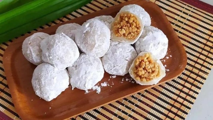 Mochi kacang merah isi kacang merah