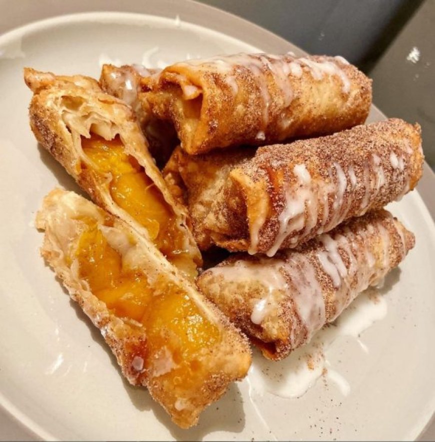 Cannoli Peach Cobbler