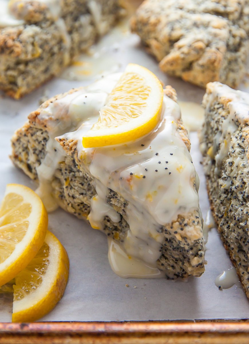 Scones Lemon dan Poppy Seed