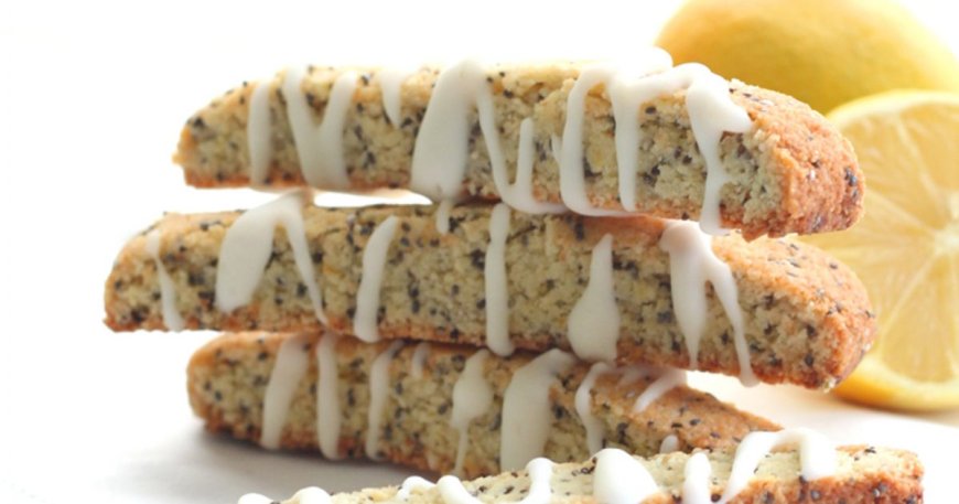 Biscotti lemon dan poppy seed