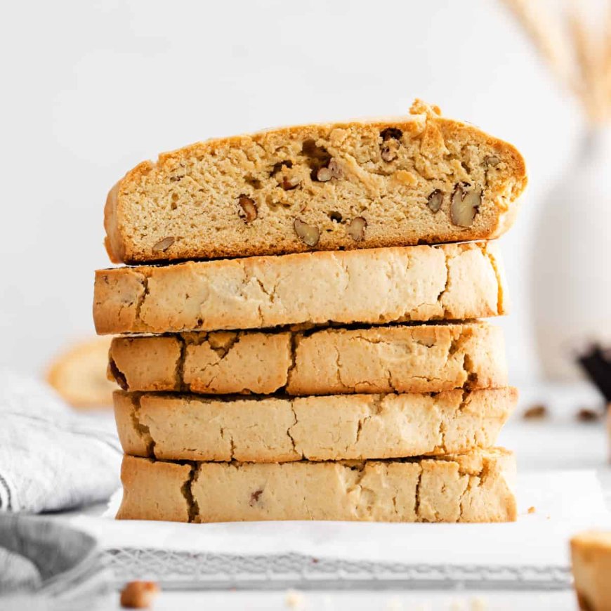 Biscotti almond dan maple syrup