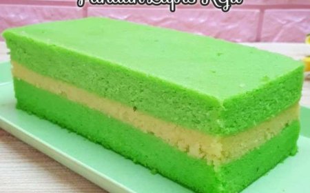 Kue Lapis Keju Pandan