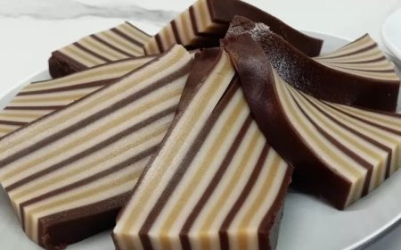 Kue Lapis Keju dan Cokelat