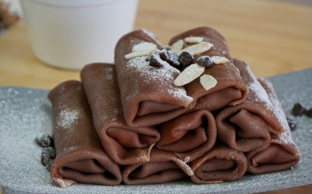 Kue Dadar Gulung Cokelat