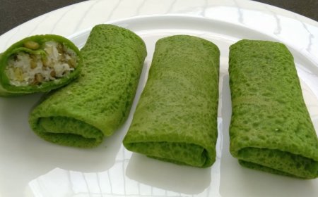 Kue Dadar Gulung Kacang Hijau