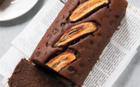 Bolu Pisang Cokelat