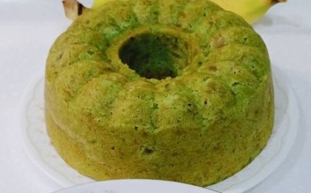 Bolu Pisang Pandan