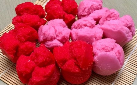 Kue Mangkok Beras Merah
