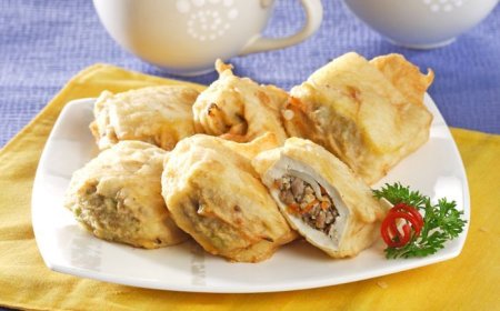Tahu Goreng Isi Daging Sapi Cincang