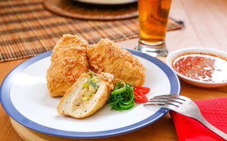 Tahu Goreng Isi Telur Asin