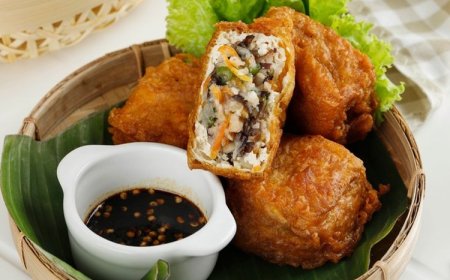 Tahu Goreng Isi Udang Kepiting