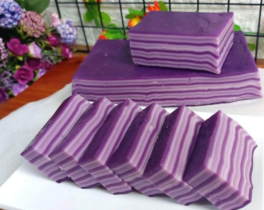 Kue Lapis Talas Ungu