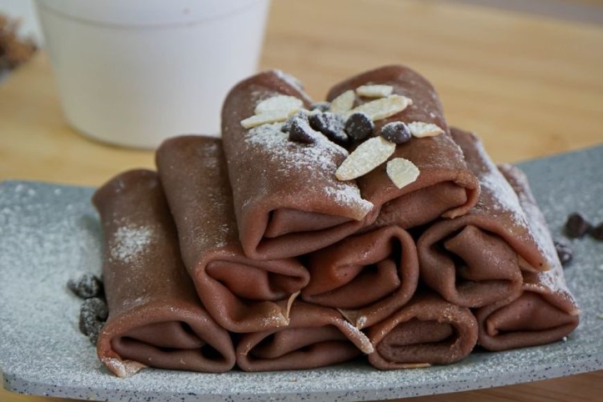 Kue Dadar Gulung Cokelat