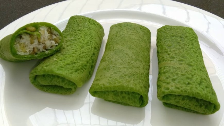 Kue Dadar Gulung Kacang Hijau